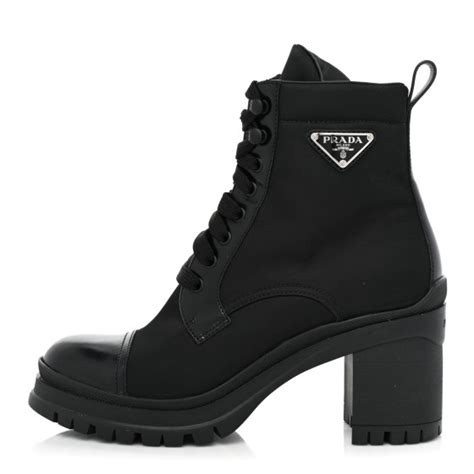 prada spazzolato boot|Black Leather And Re.